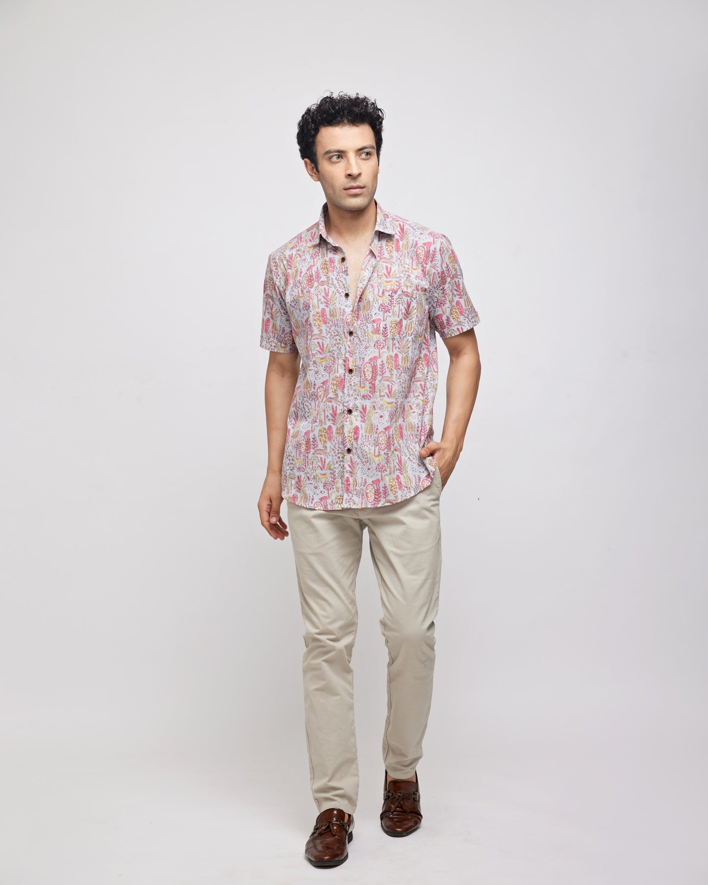 Print Jungle (Sky blue)