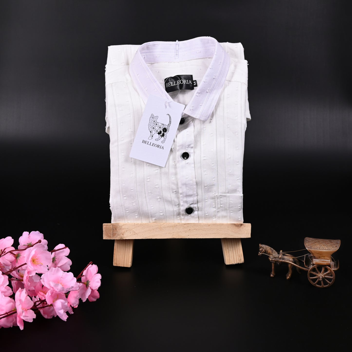 Belleoria Textured Button down Shirt