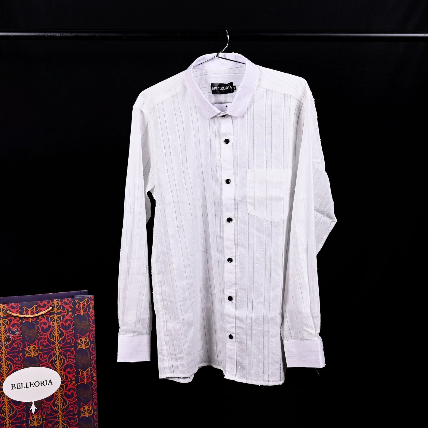 Belleoria Textured Button down Shirt