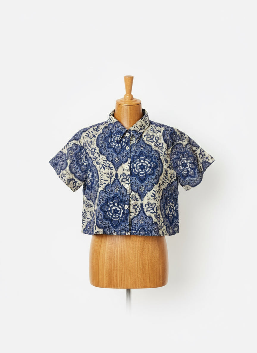 Belleoria Femme Blue Oasis Crop Top